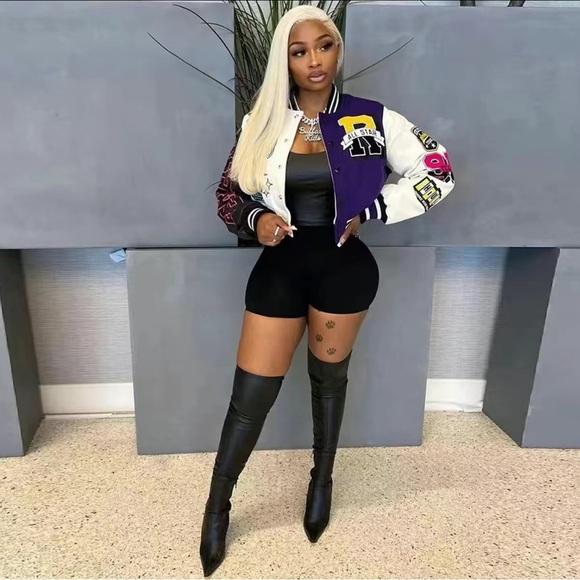 Varsity Crop Jacket - Picture 2 of 2